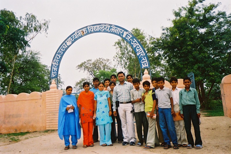 With my students (2006) – once upon a time I was volunteering in the rural India (Rajasthan) - I was basically a teacher for a couple of months.