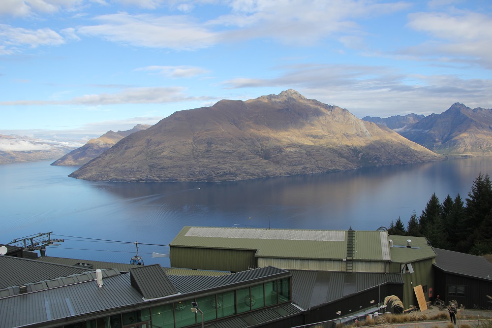 Lake Wakatipu as seen from the top of the Skyline Gondola, Queenstown. 