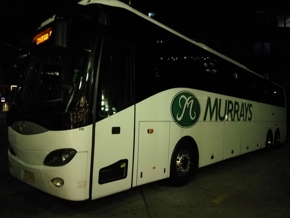 The Murray Bus – clean and comfortable. 