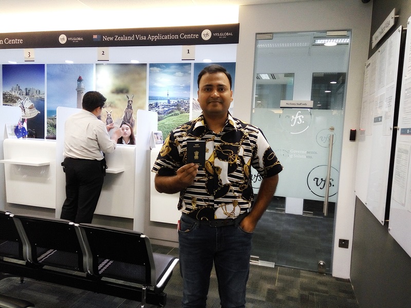 New Zealand Visa Application Centre, Singapore – after submitting my Passport at the VFS GLOBAL office. 