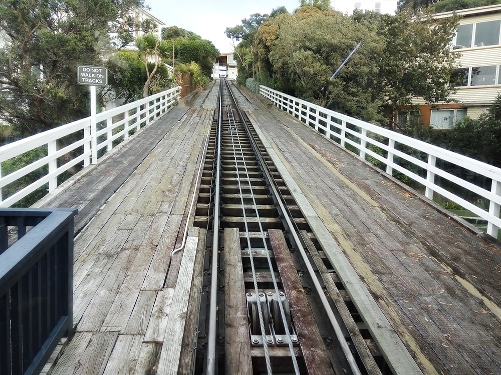 Wellington Cable Car track.