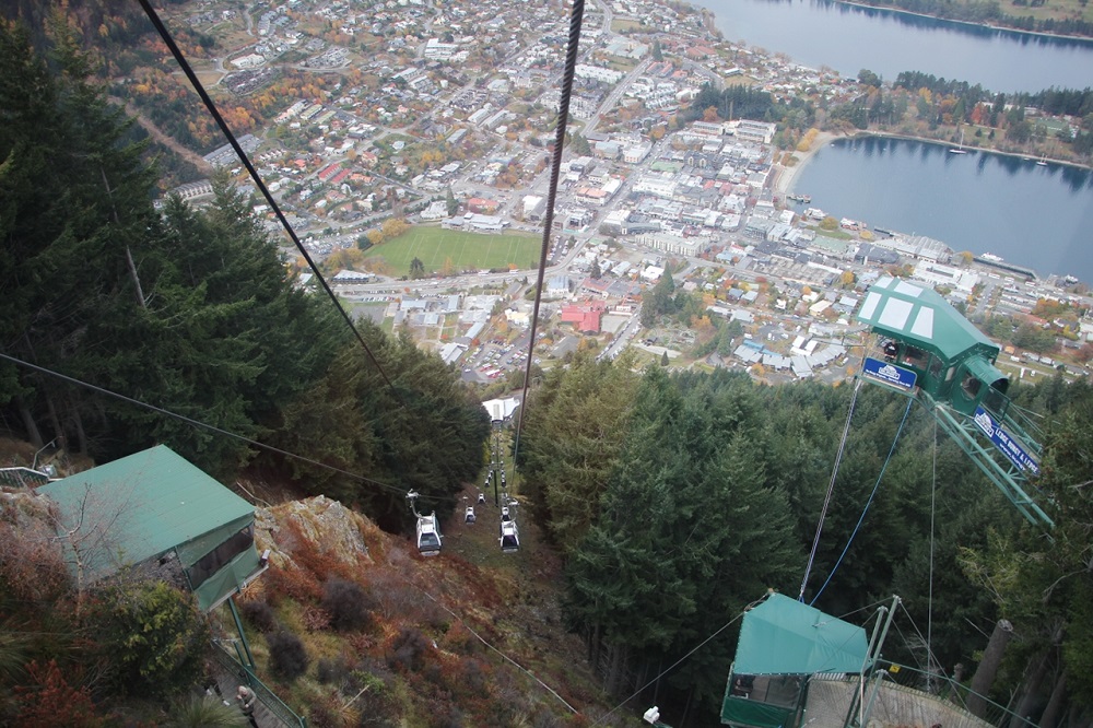View from a moving Gondola.
