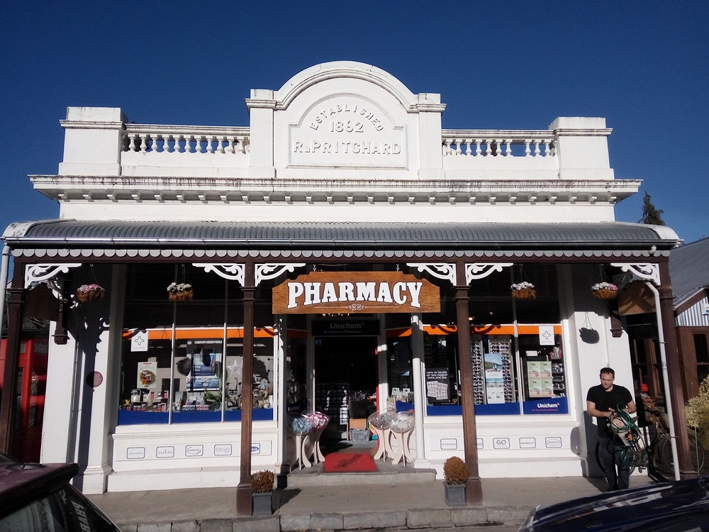 Arrowtown Pharmacy – the historic building was constructed in 1862.