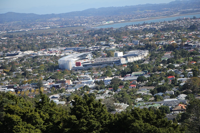 Auckland as seen from the Mt Eden.