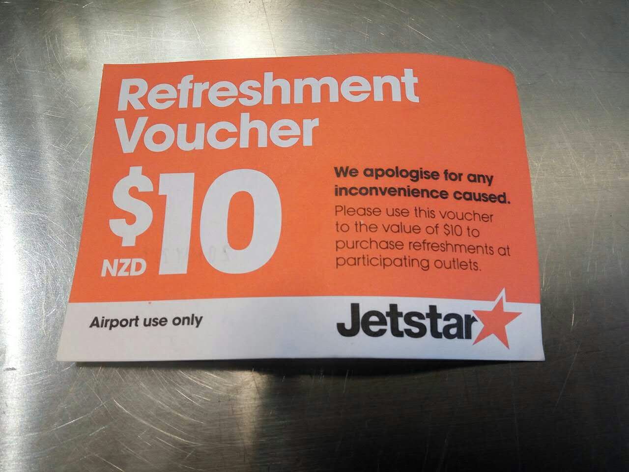 The Flight delay compensation by Jetstar – a $10 voucher!