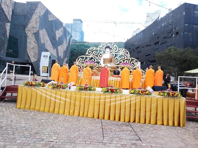things to do in Melbourne - Buddha's Day and Multicultural Festival at Federation Square, Melbourne. One of the top 10 things to do in Melbourne CBD is to visit the Federation Square.