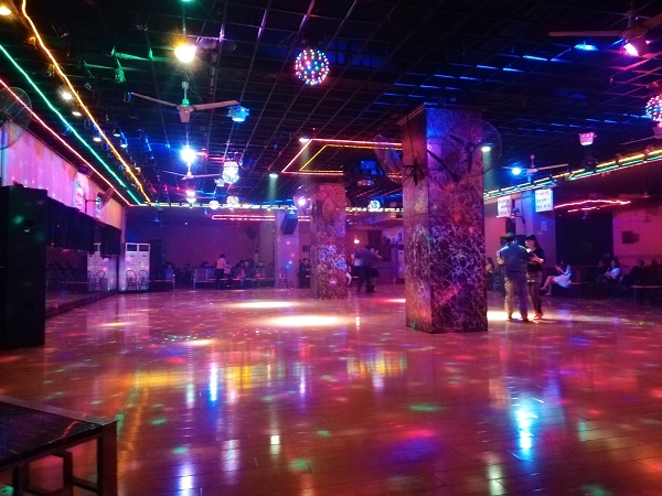 Dance floor of the MeiMei Dance Hall, Suzhou city, China.