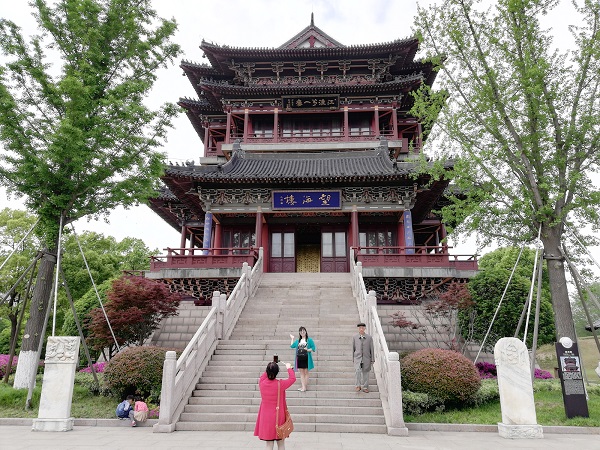 Wanghai Tower – one of the top things to do in Taizhou. 