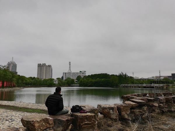 That’s me – thinking about life and philosophy at Taizhou People's Park (Jiangsu, China).