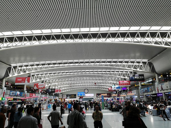 The Shenyang Bei Railway Station- a major station on China high speed rail map.