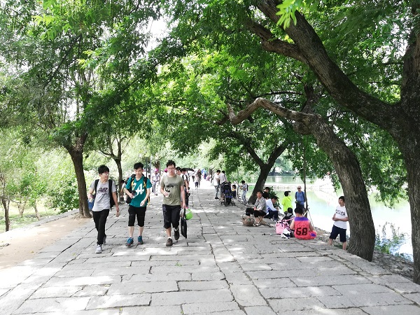 Tourists flock to China’s Hongcun village even during the peak summer season (July, 2018). 