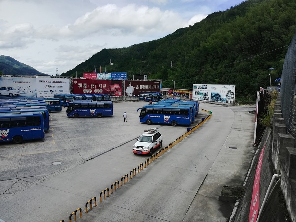 Tangkou bus station, Huangshan city. 