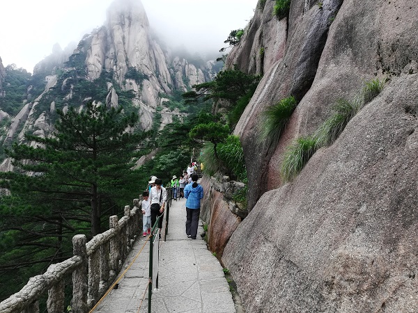 Huangshan Mountain walking trail.