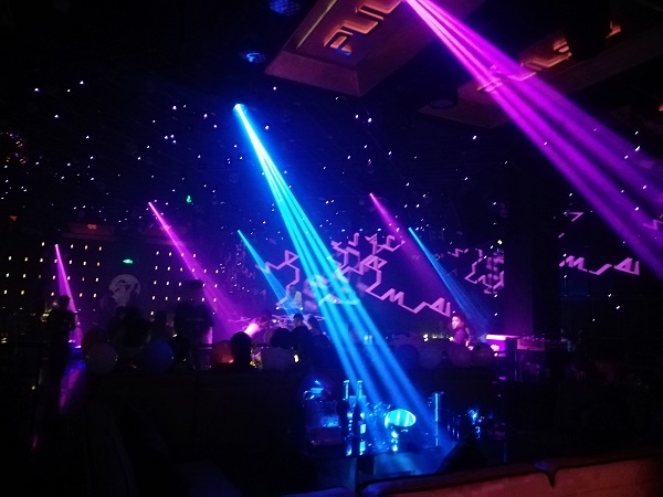 Inside the Pulse Night Club, Suzhou, Jiangsu, China. 