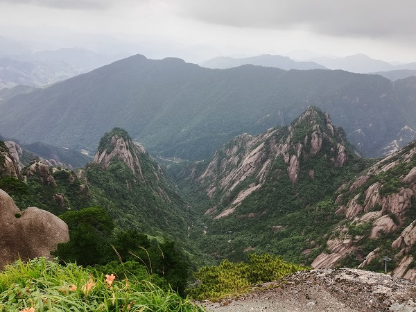 Yellow Mountain views from the peak.