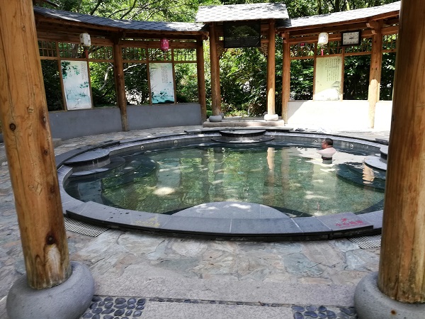 There are a variety of hot springs on the Yellow Mountain, Anhui, China. 