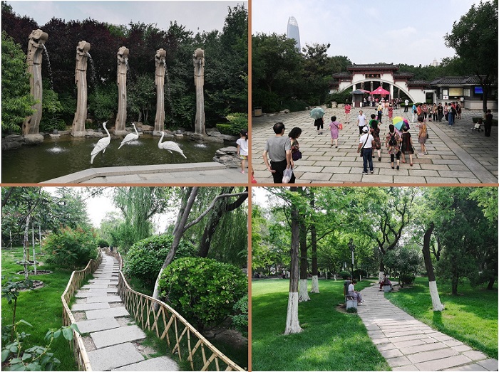 Jinan travel attractions -Five Dragon Pool.