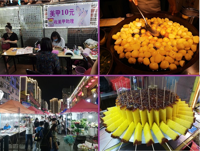 Authentic Chinese food at Taidong Pedestrian Street.