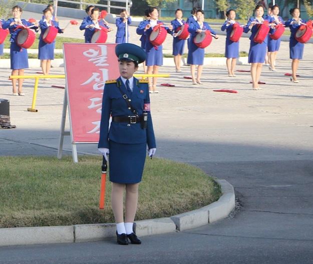 The North Korean traffic police. 