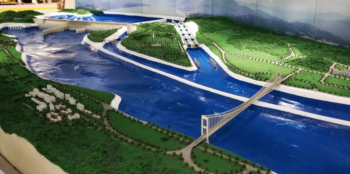 Model of the Three Gorges Dam project.