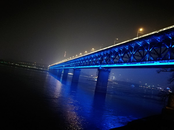 Yangtze River Bridge - Wuhan has a pleasant nightlife scene.