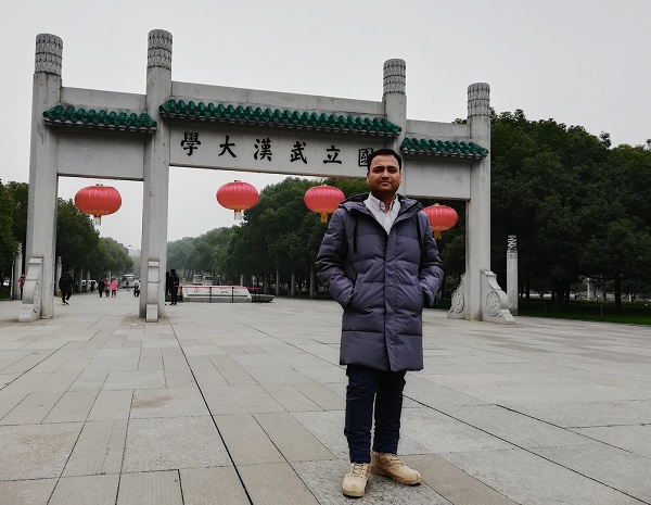 Entrance gate of the Wuhan University, Hubei province of China. 