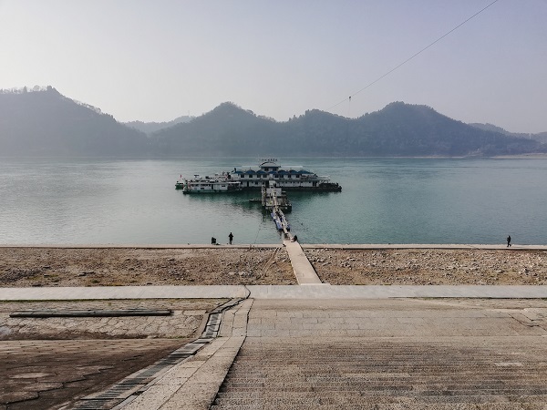 Yangtze River as seen from the Binjiang Park.