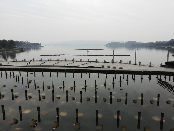 South Lake (Nanhu) – a scenic travel attraction in the city. 