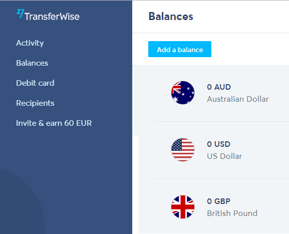 GBP, USD and AUD. 