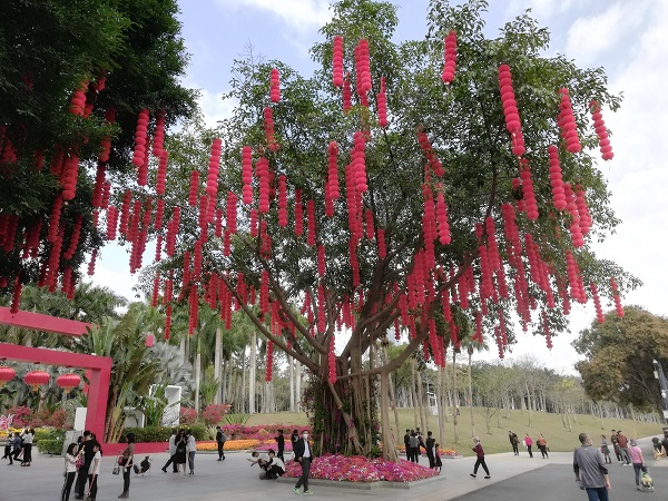 Lianhuashan Park during Chinese New Year.